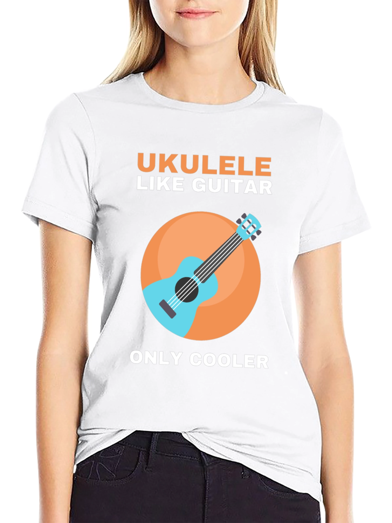 Ukulele Like Guitar Graphic Tee