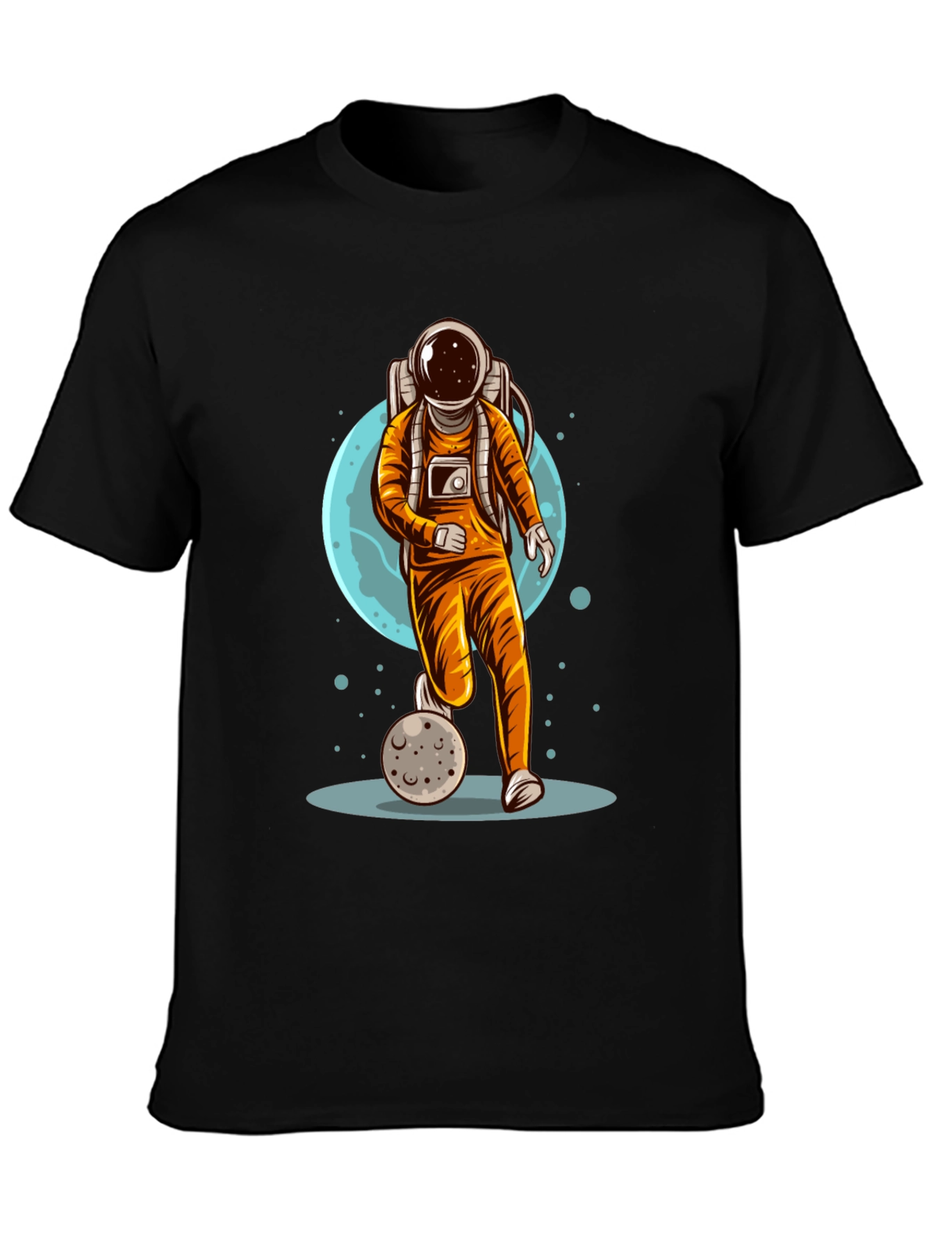 Astronaut Soccer T-Shirt - Space Graphic Tee