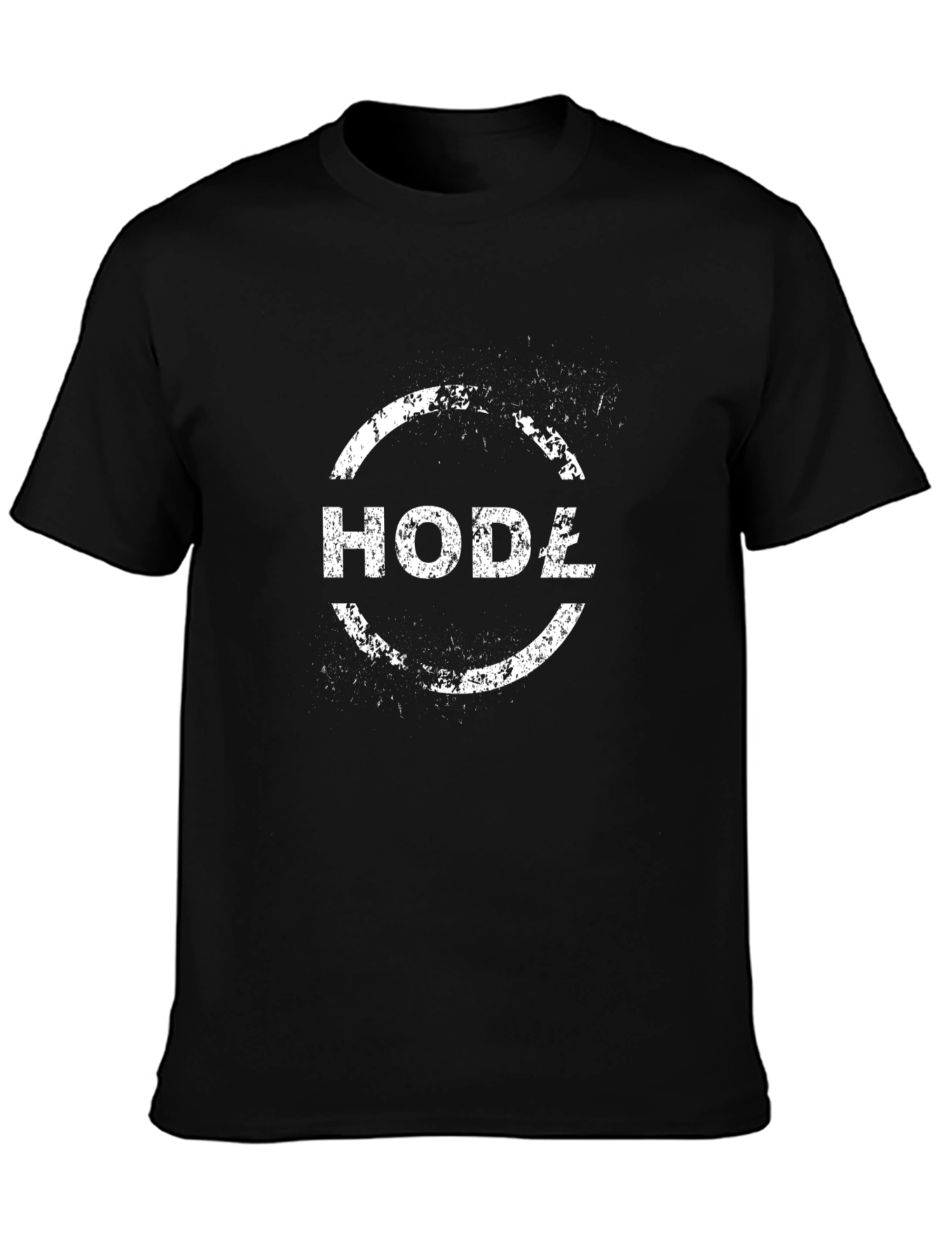 Hodź T-Shirt - Distressed Circle Design - Casual Wear