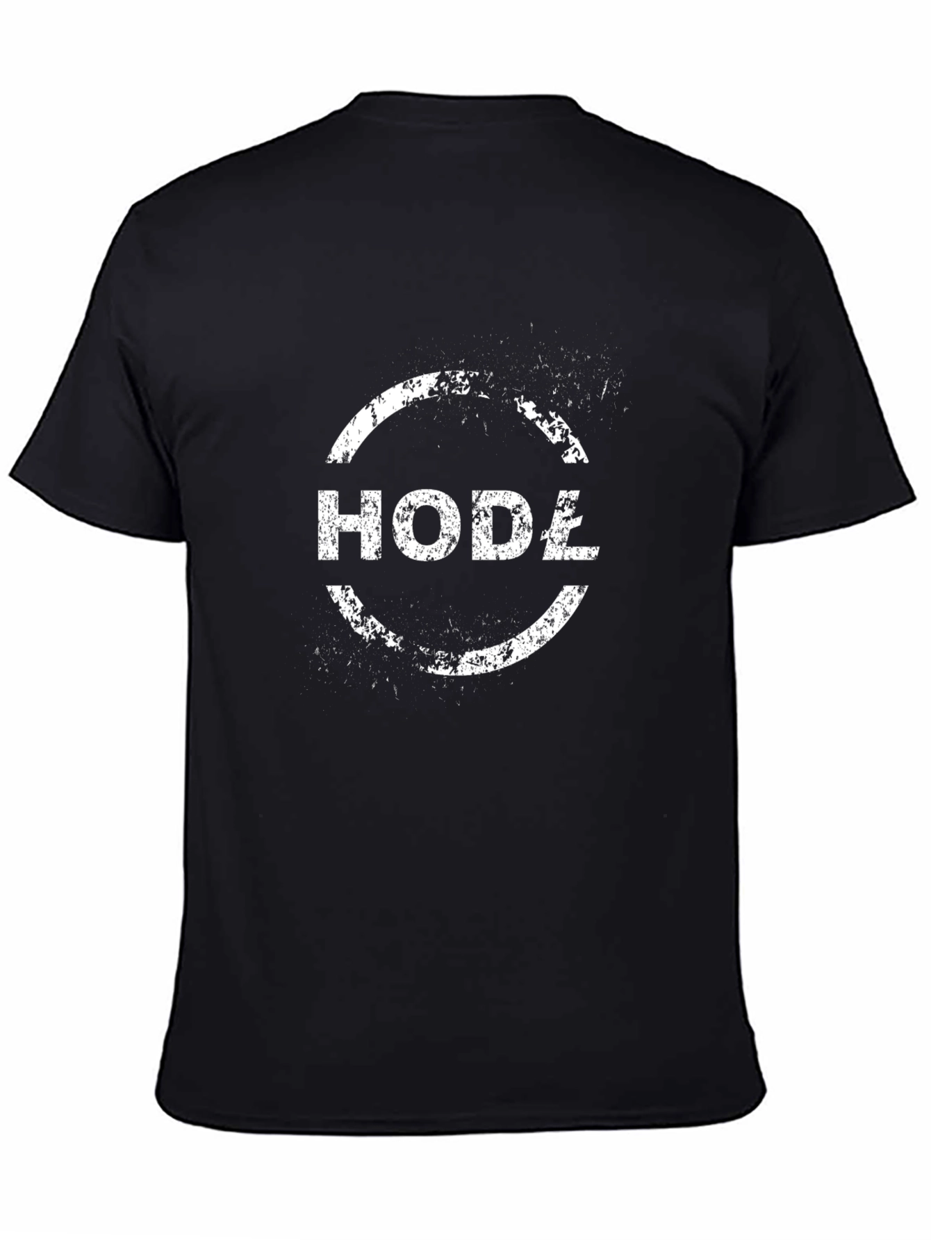 Hodź T-Shirt - Distressed Circle Design - Casual Wear