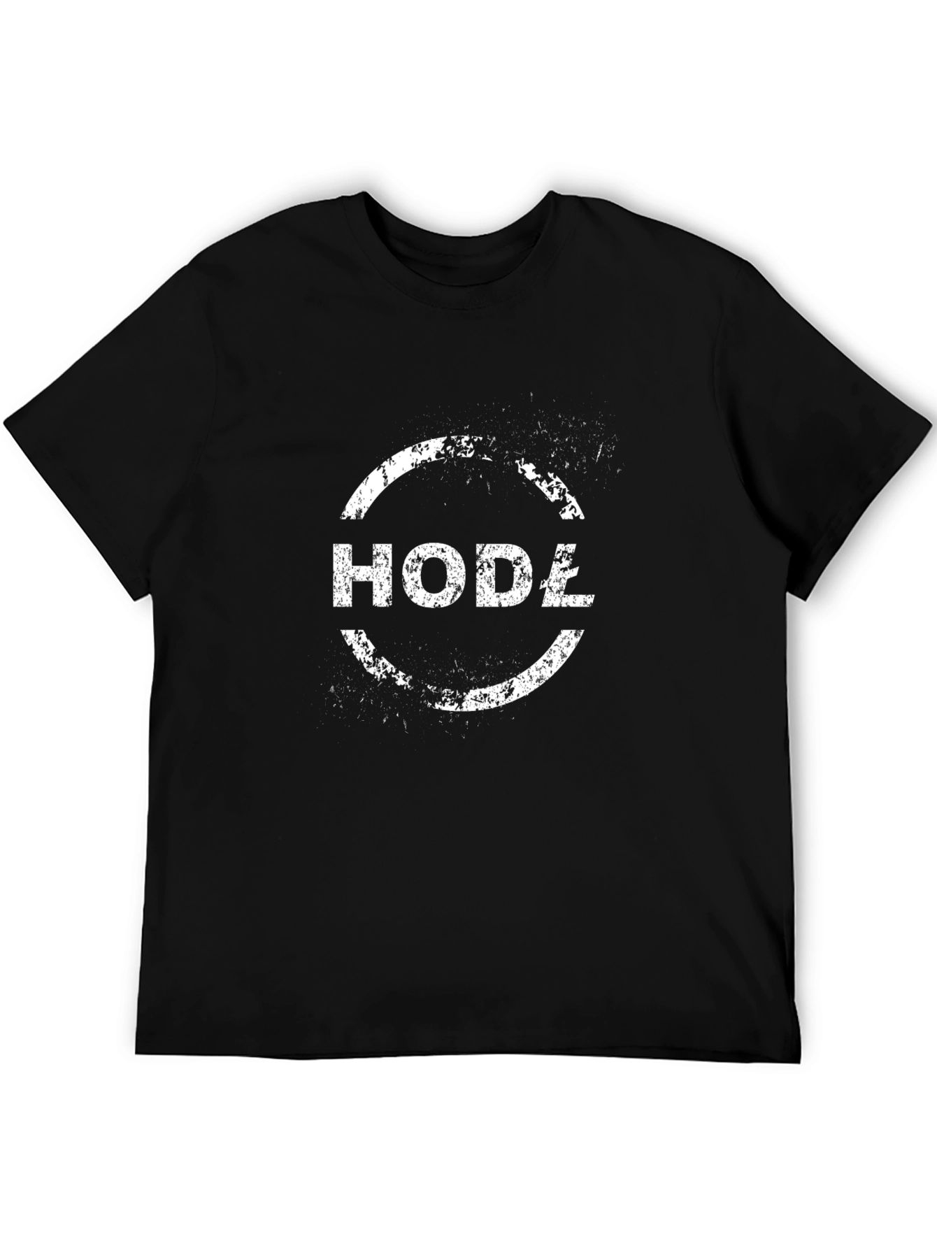 Hodź T-Shirt - Distressed Circle Design - Casual Wear