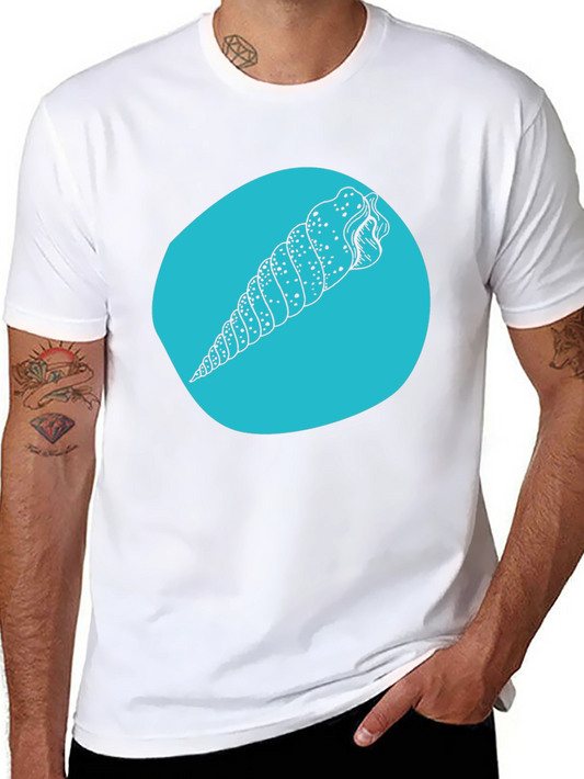 Seashell Graphic Tee - Black Cotton Blend