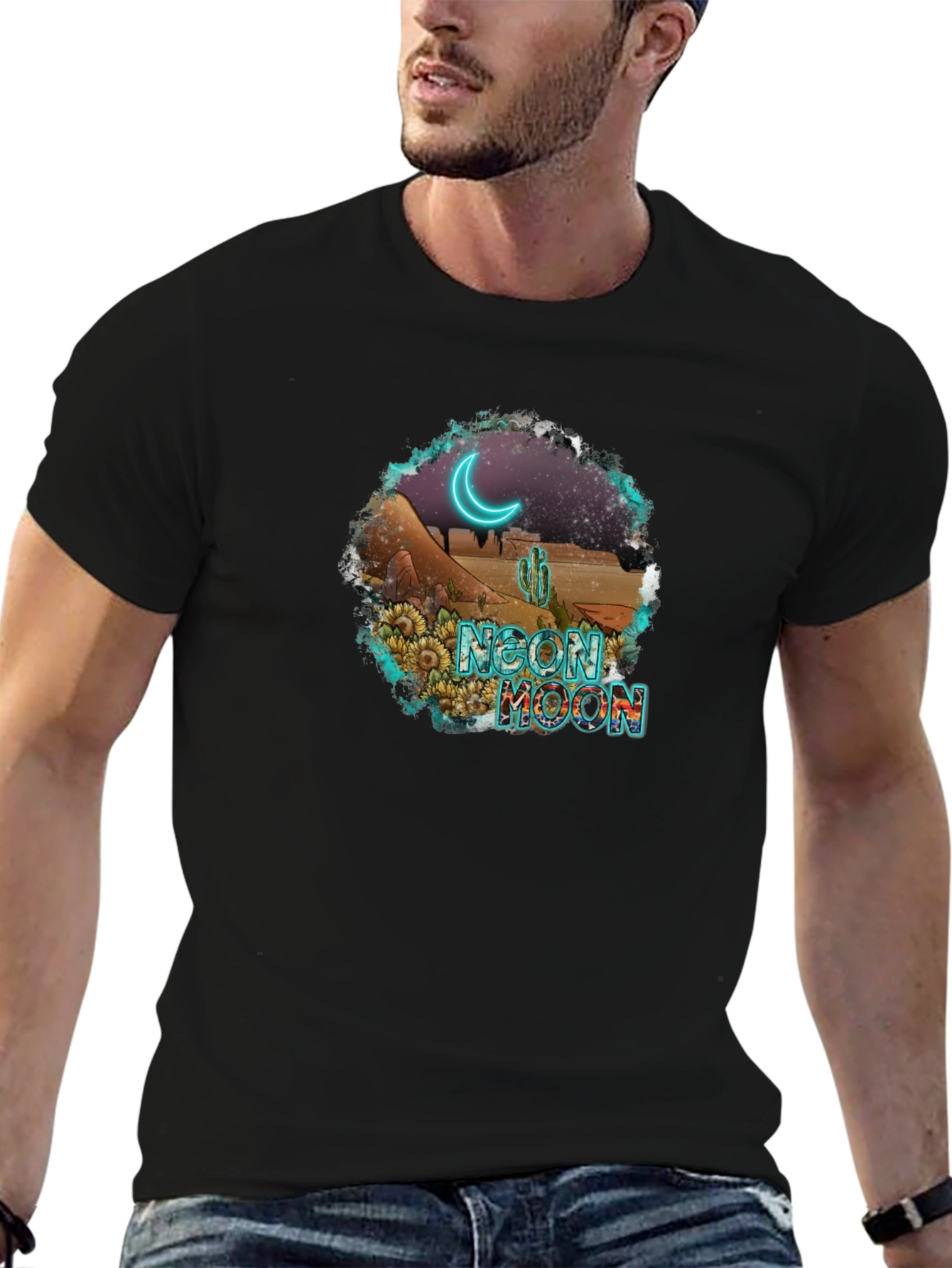 Neon Moon Desert Graphic Tee