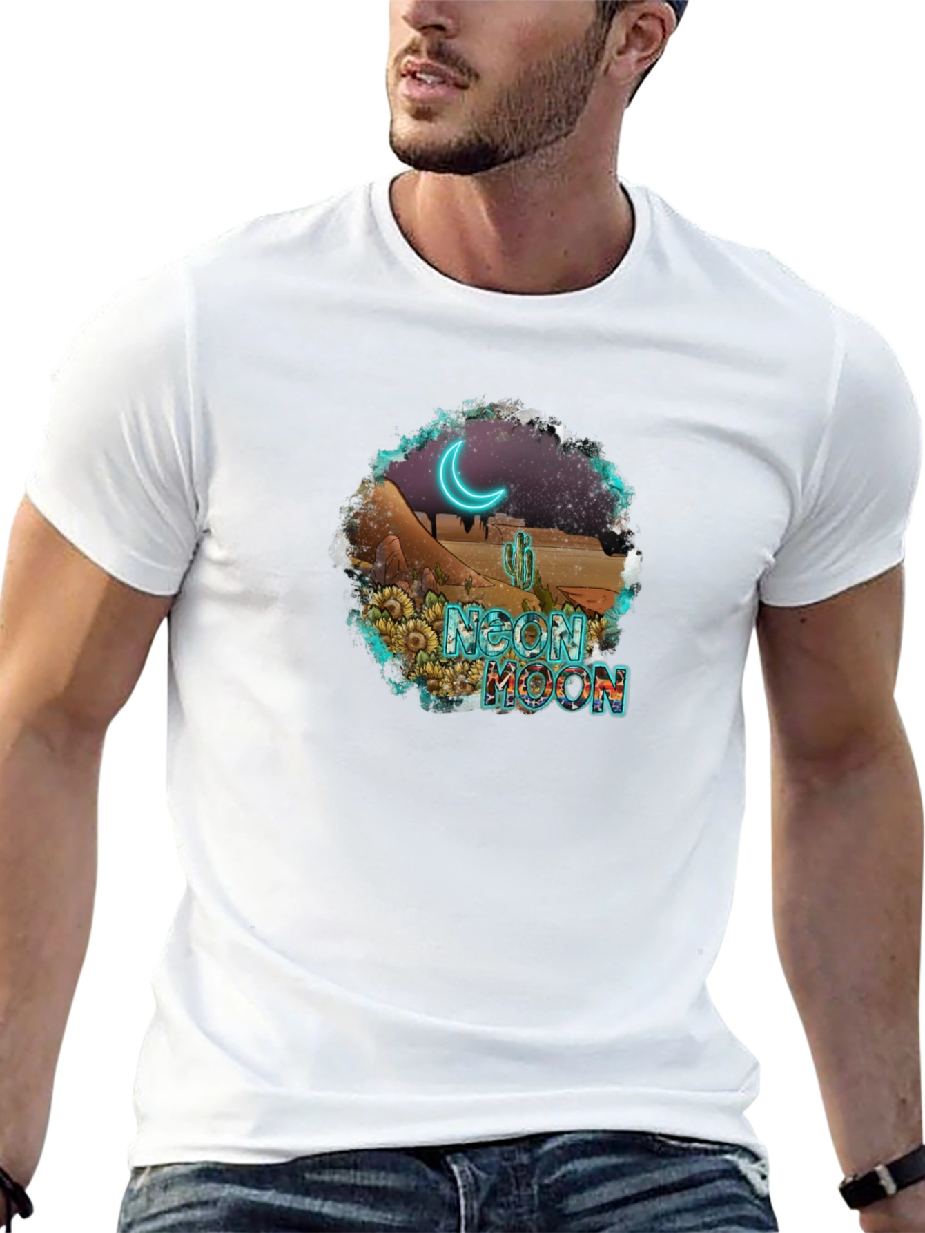 Neon Moon Desert Graphic Tee
