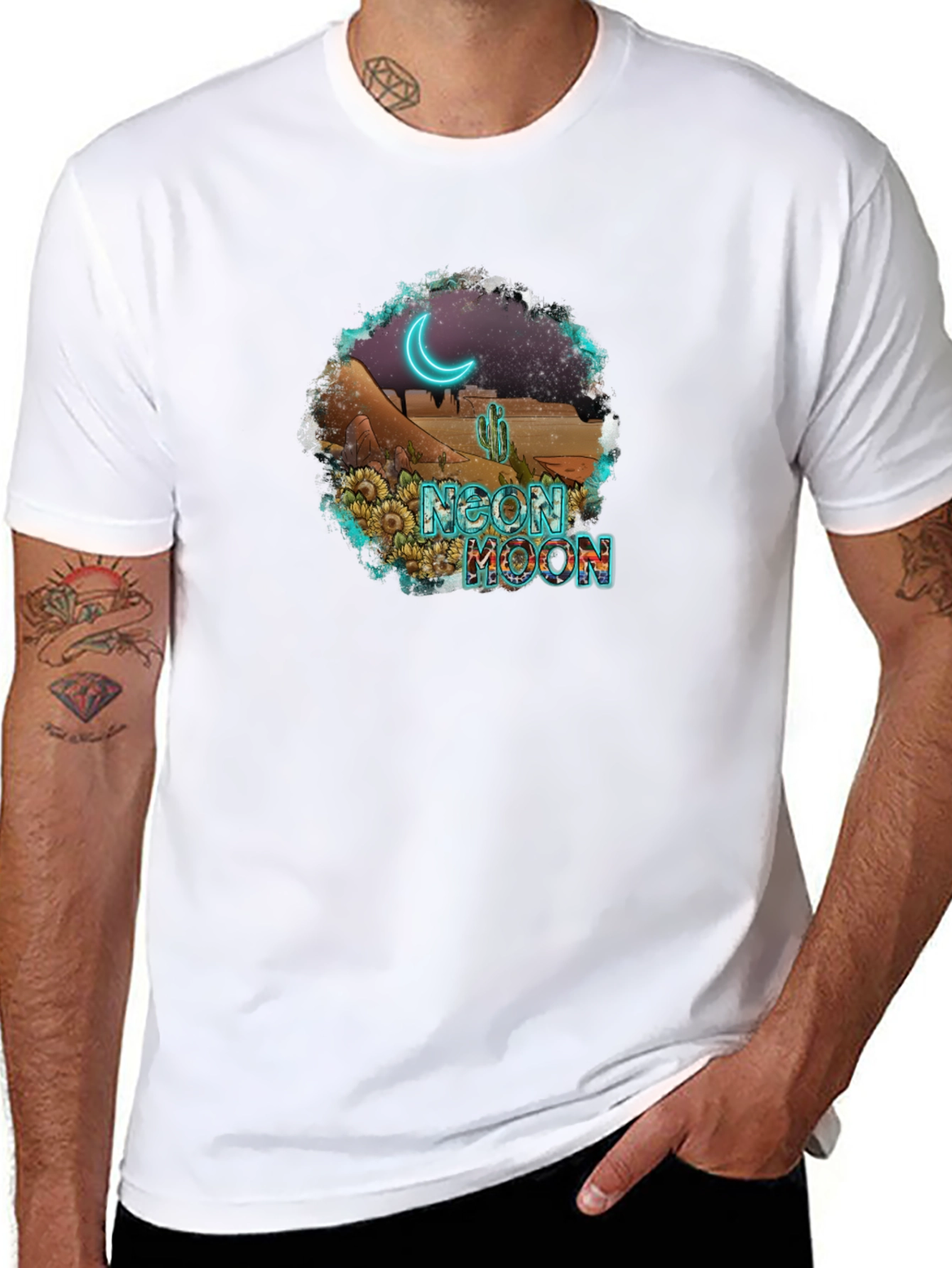 Neon Moon Desert Graphic Tee