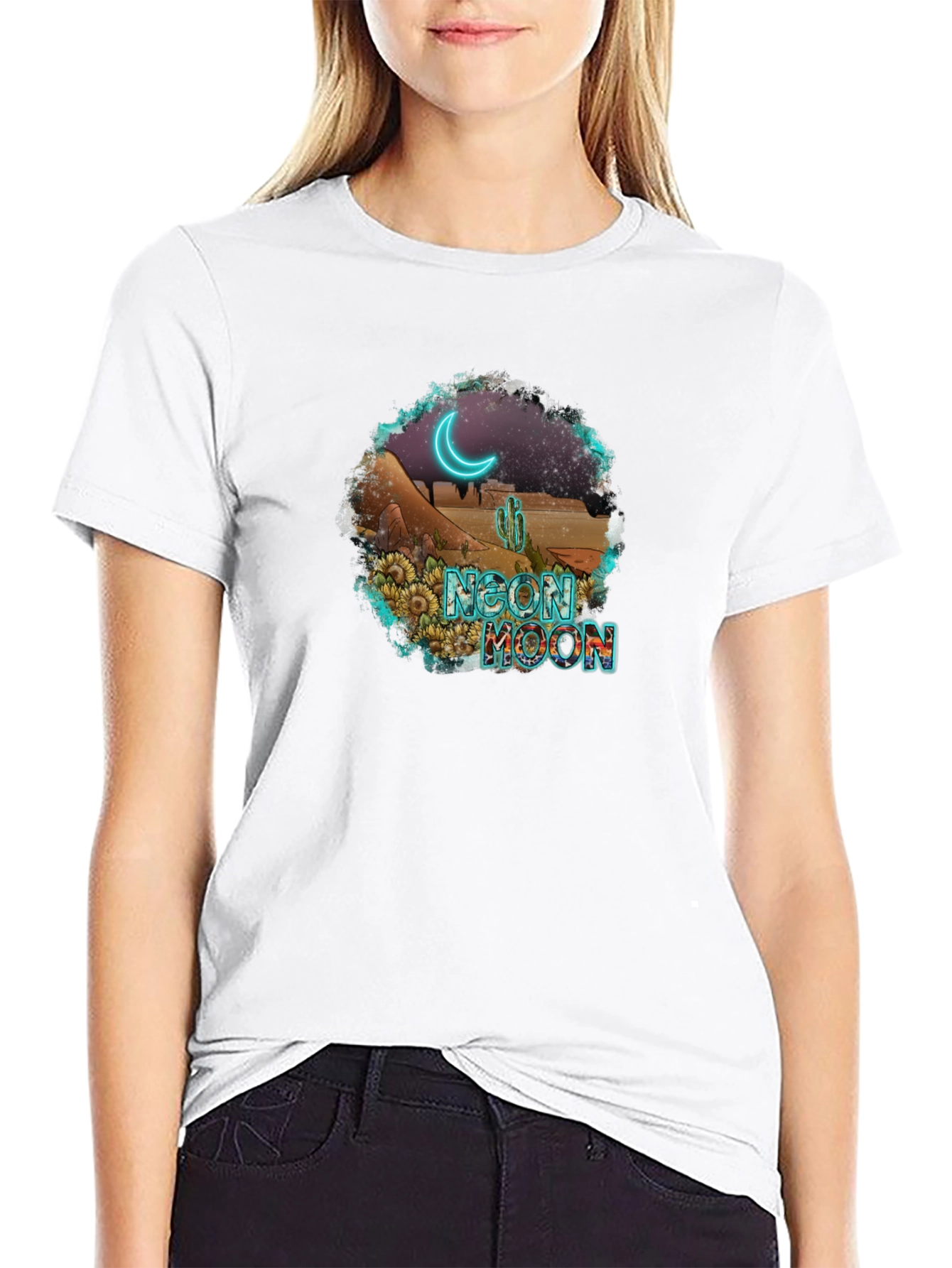 Neon Moon Desert Graphic Tee