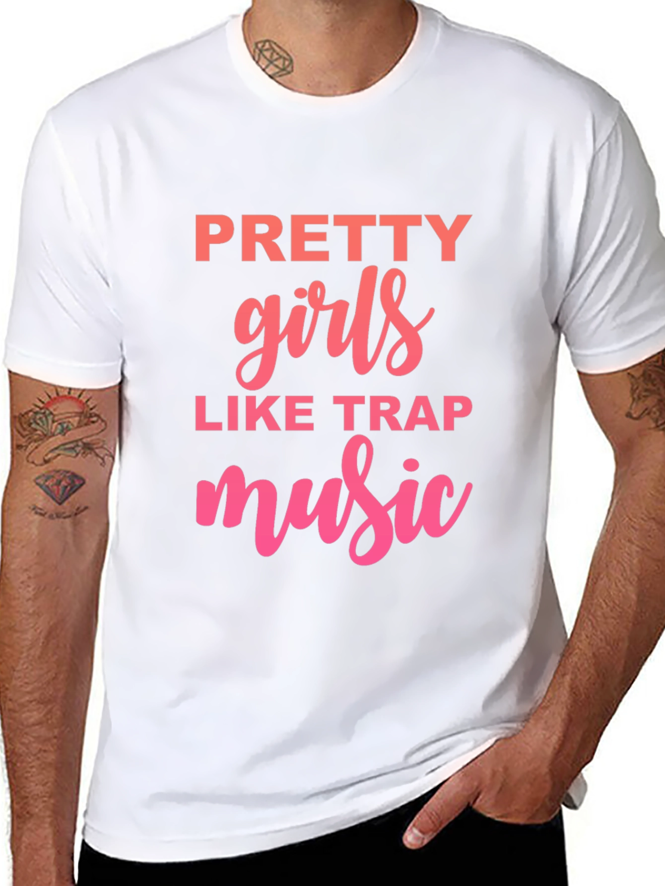 Pretty Girls Like Trap Music Graphic T-Shirt