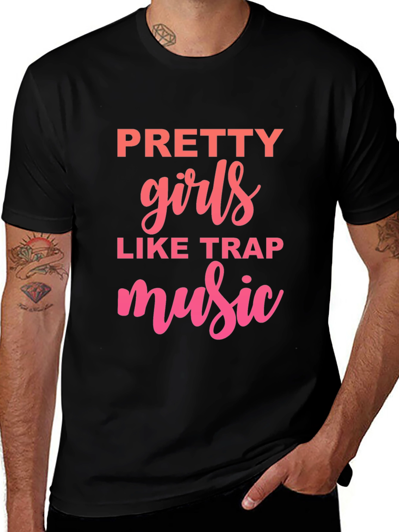 Pretty Girls Like Trap Music Graphic T-Shirt