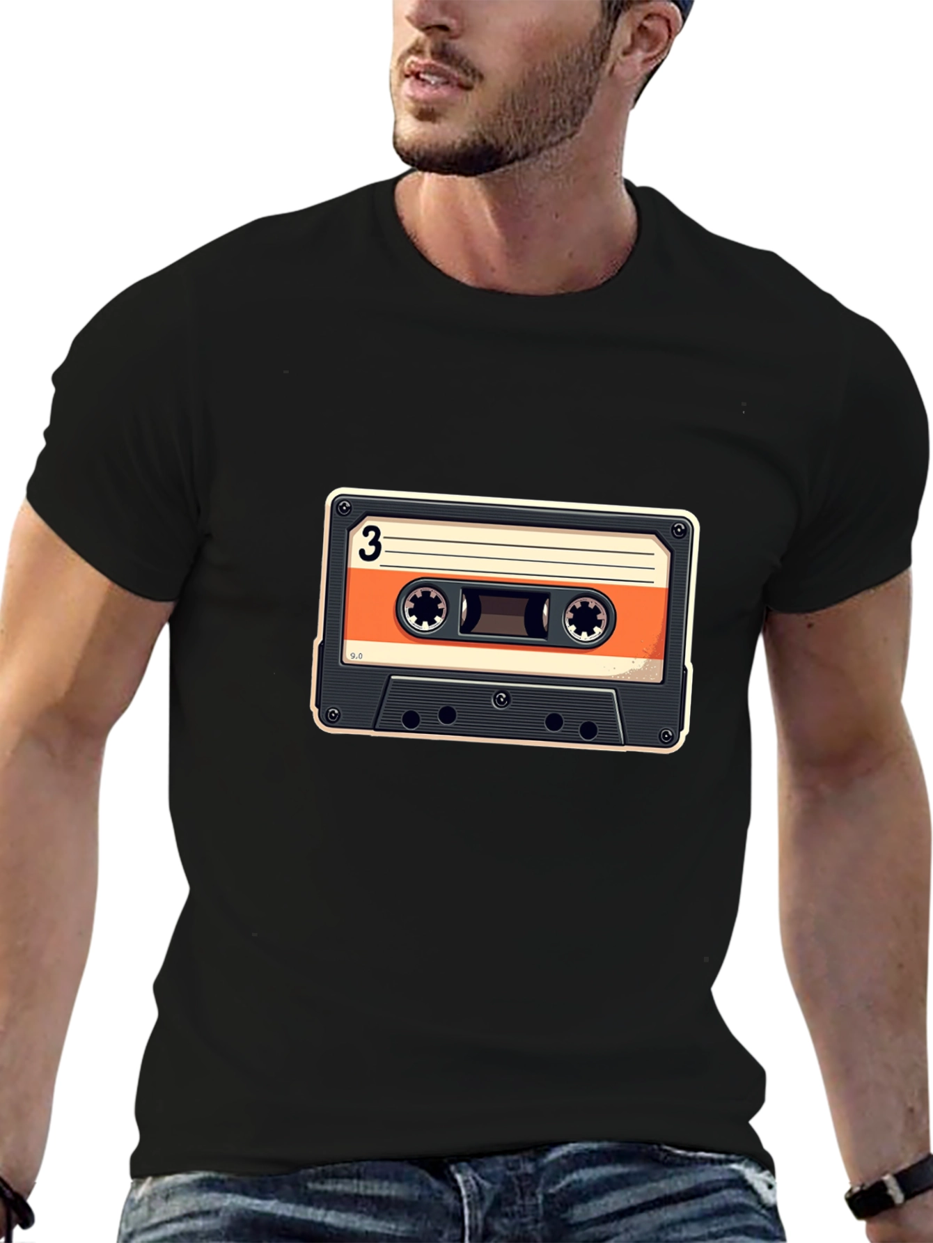 Retro Cassette Tape Graphic T-Shirt