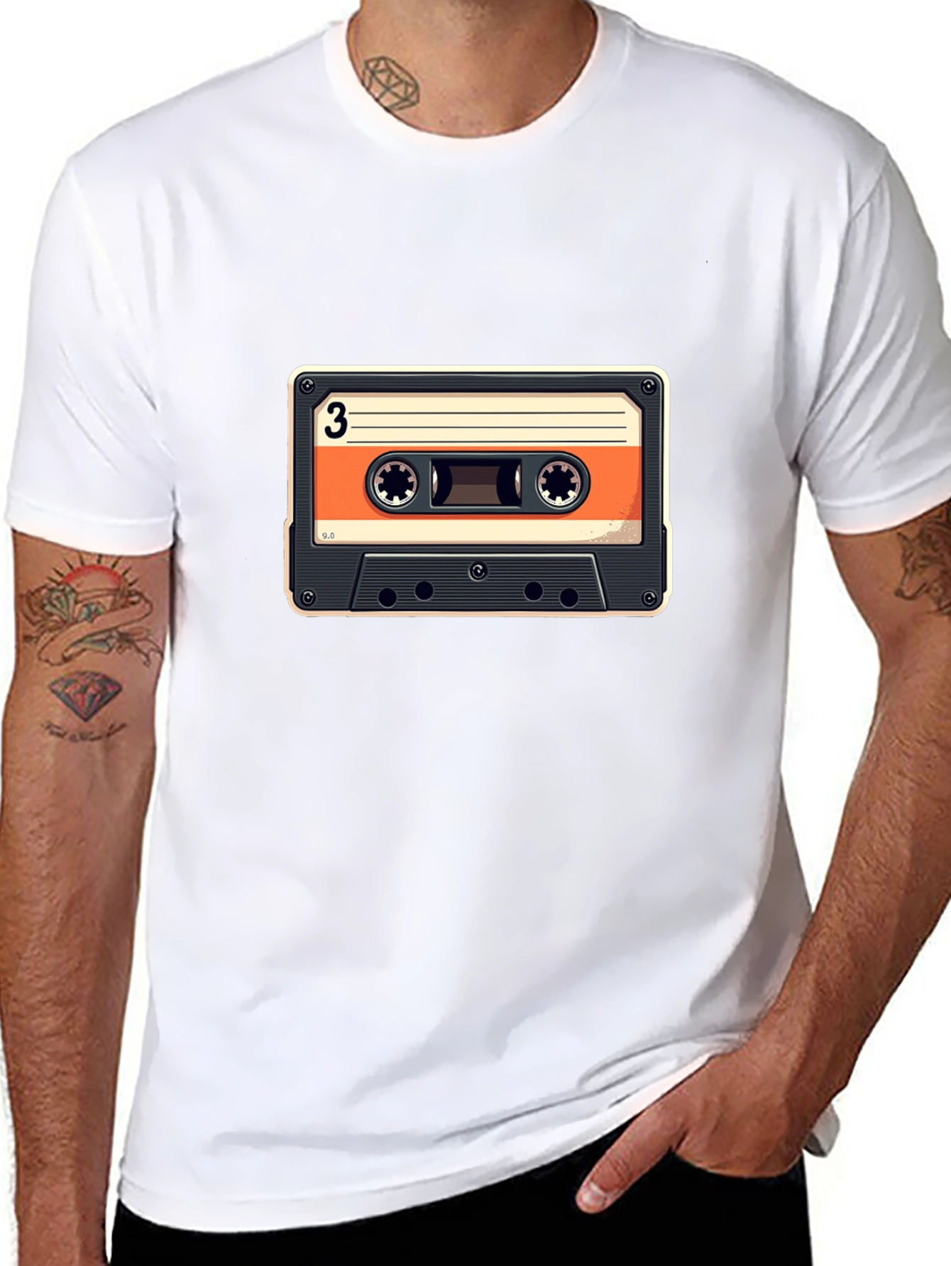 Retro Cassette Tape Graphic T-Shirt