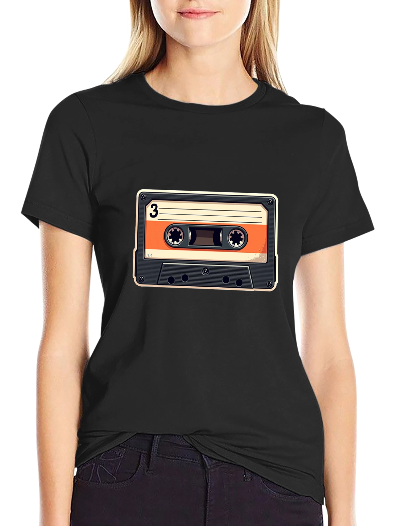 Retro Cassette Tape Graphic T-Shirt