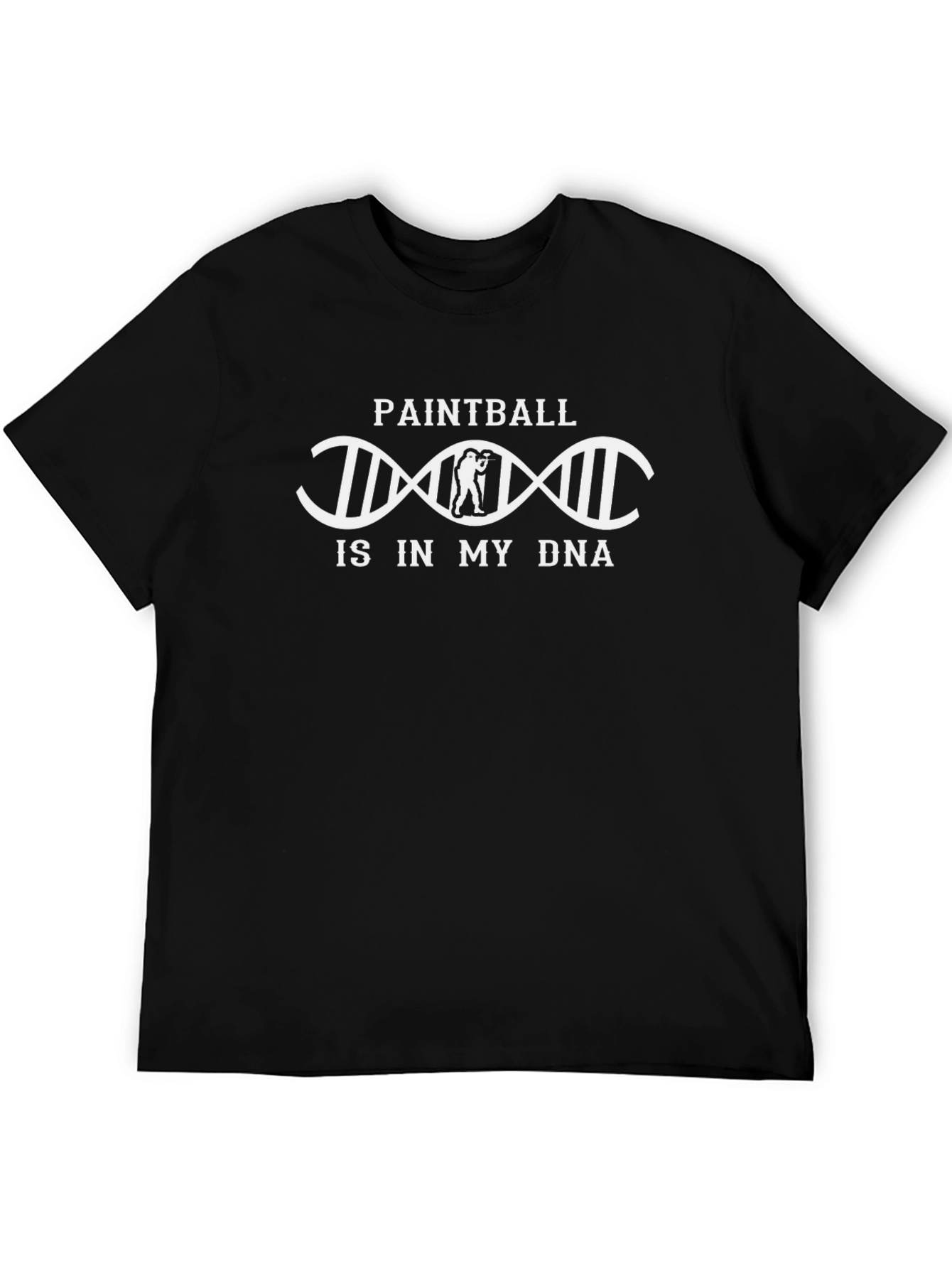 Paintball DNA T-Shirt - Black Unique Design