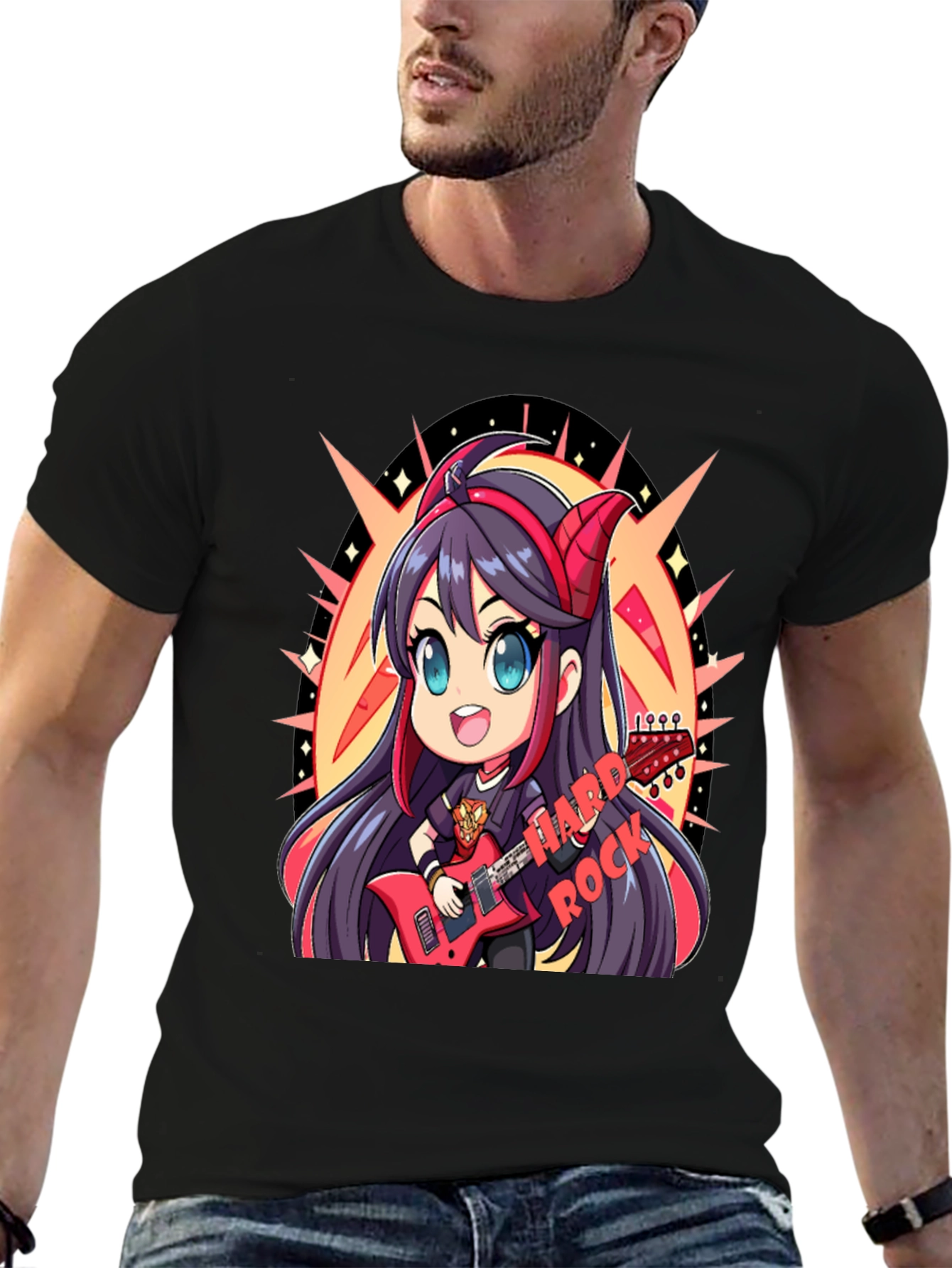 Hard Rock Anime Girl T-Shirt