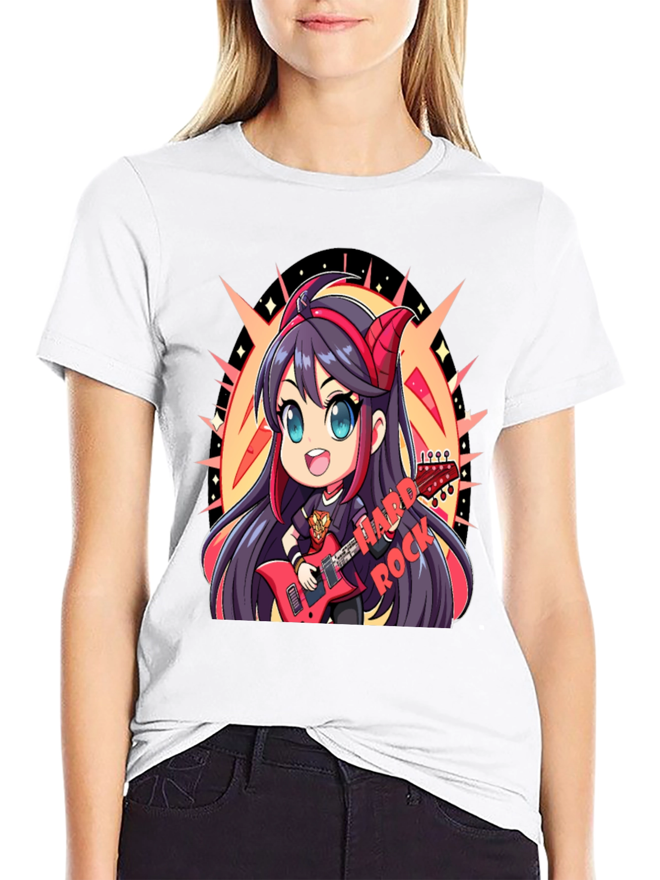 Hard Rock Anime Girl T-Shirt