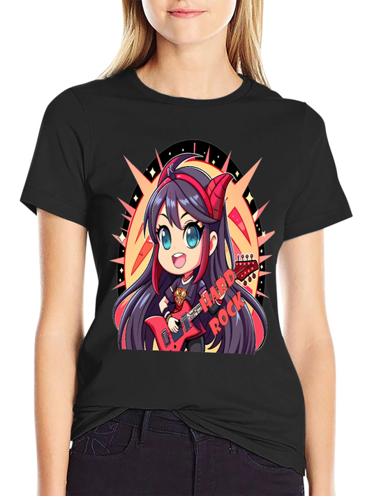 Hard Rock Anime Girl T-Shirt