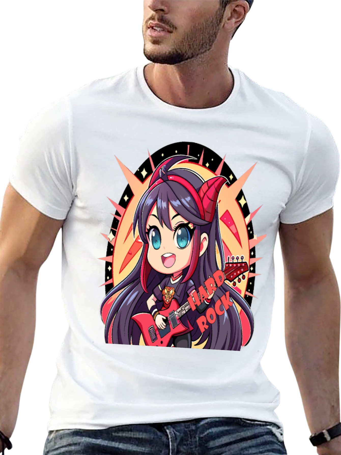 Hard Rock Anime Girl T-Shirt