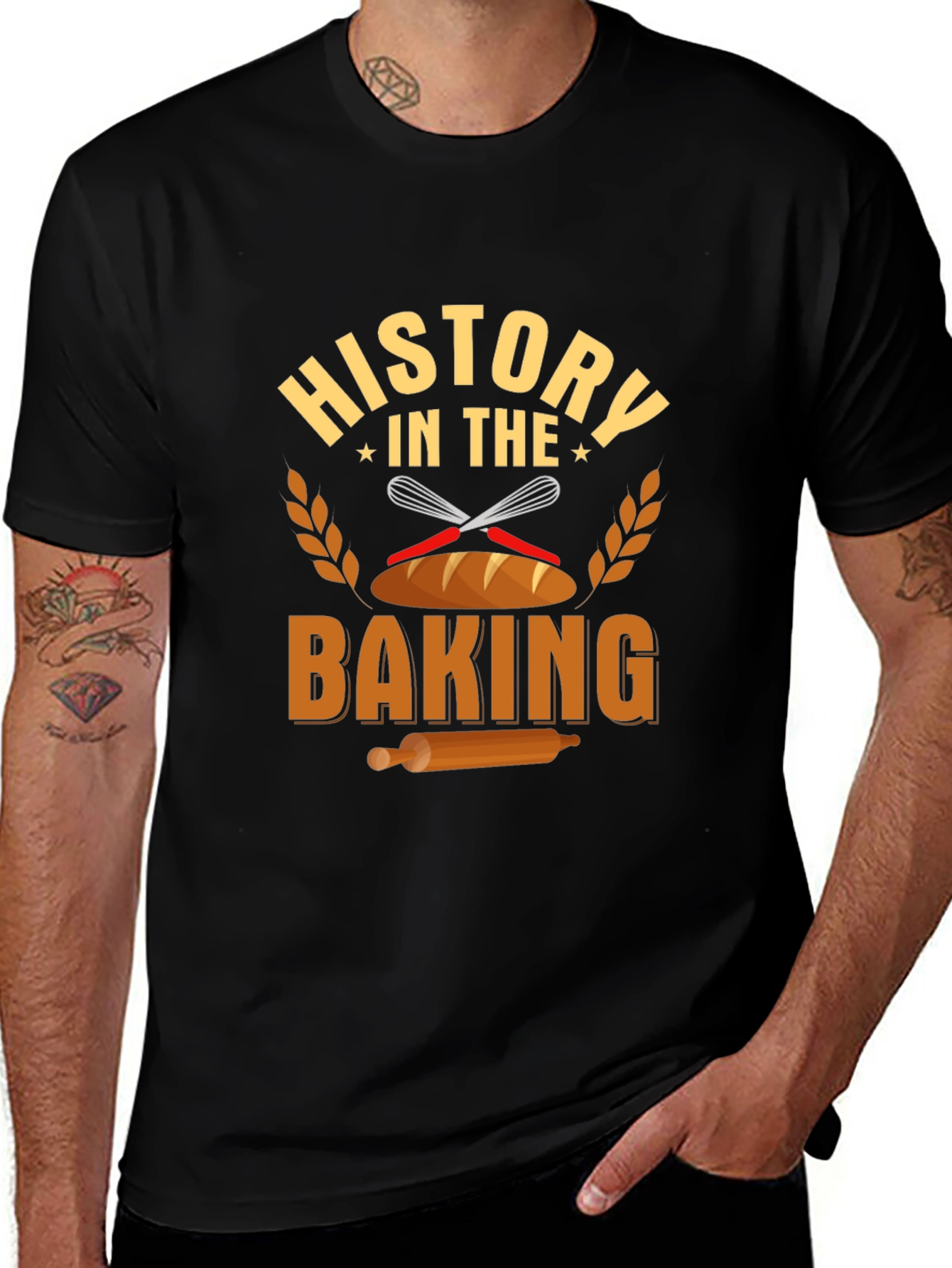 History in the Baking Black T-Shirt