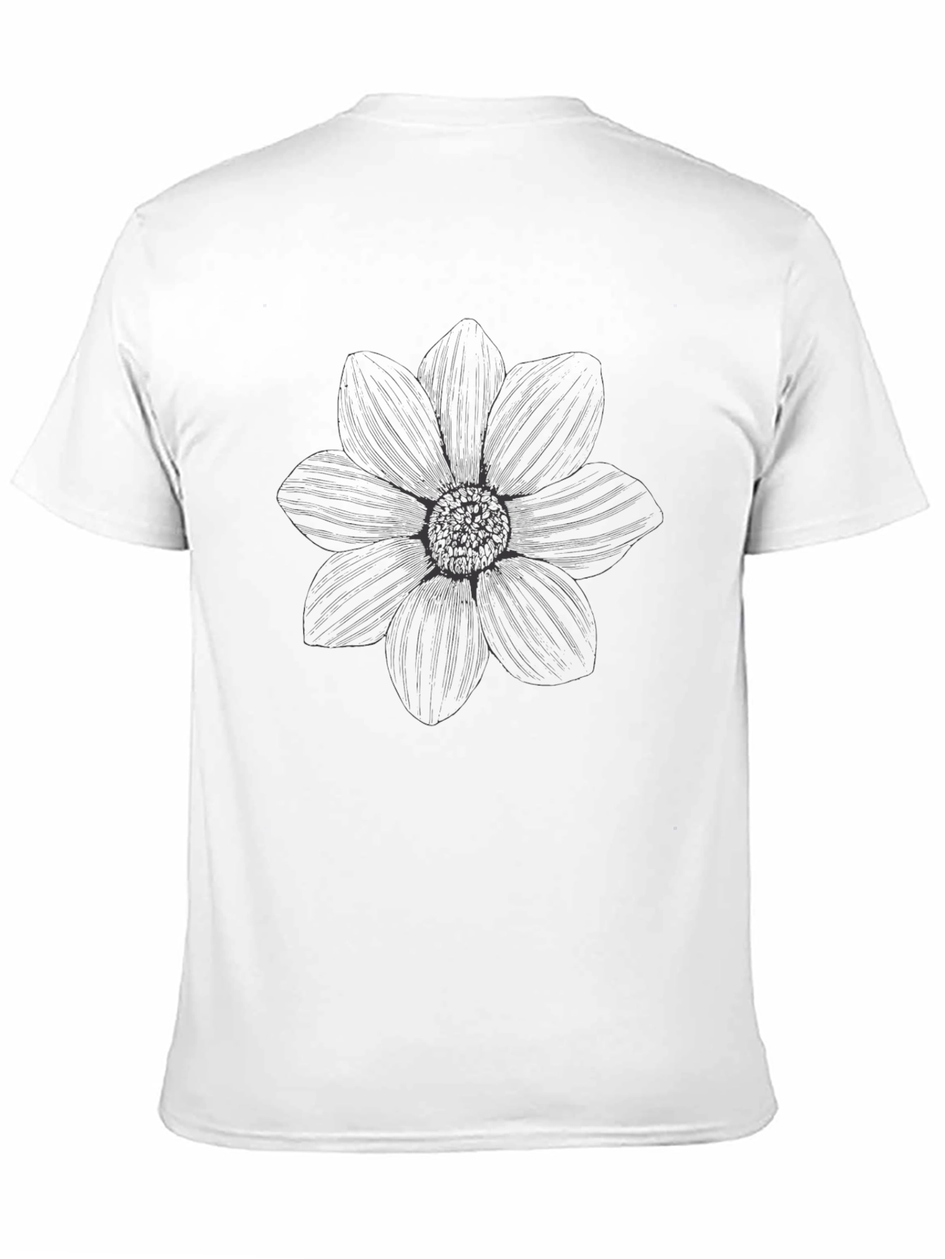 Black Flower Graphic T-Shirt
