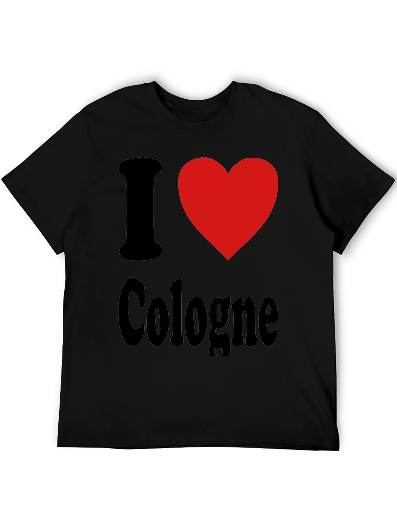 I Love Cologne Graphic Tee - Black