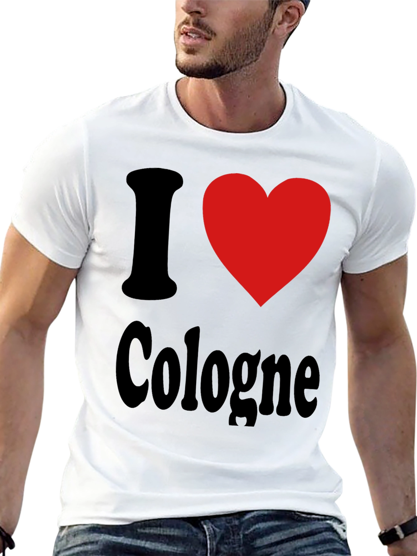 I Love Cologne Graphic Tee - Black