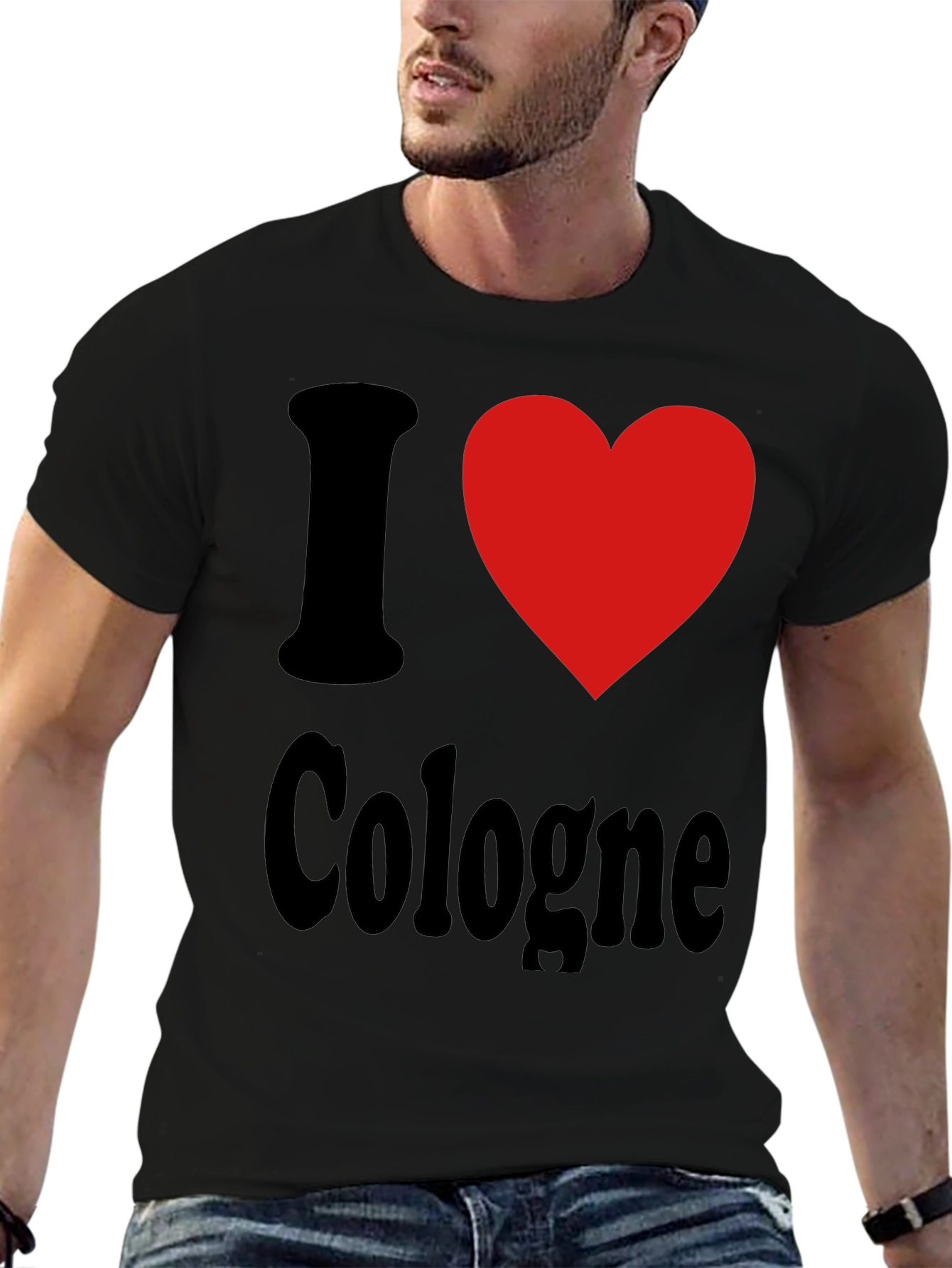 I Love Cologne Graphic Tee - Black