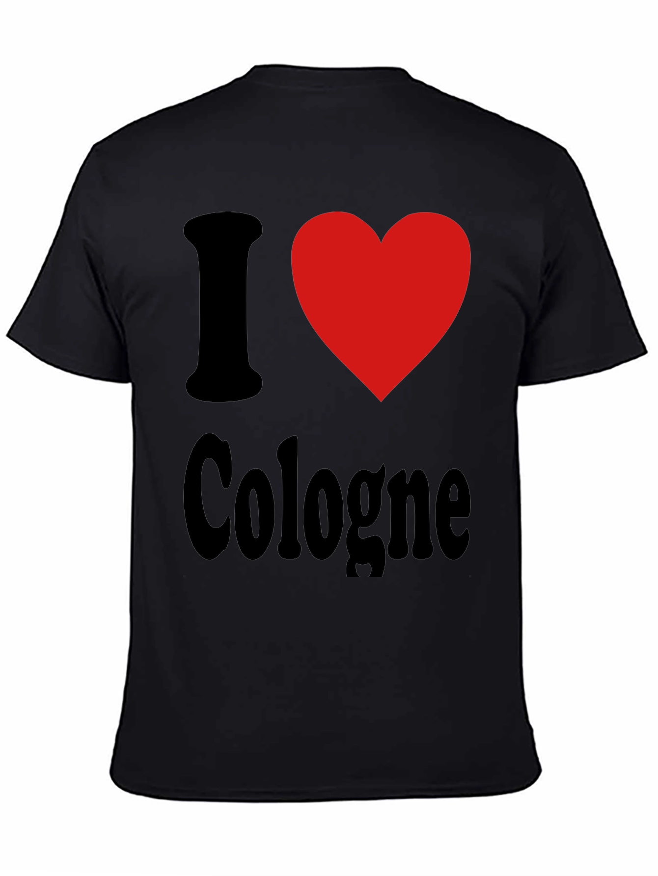 I Love Cologne Graphic Tee - Black