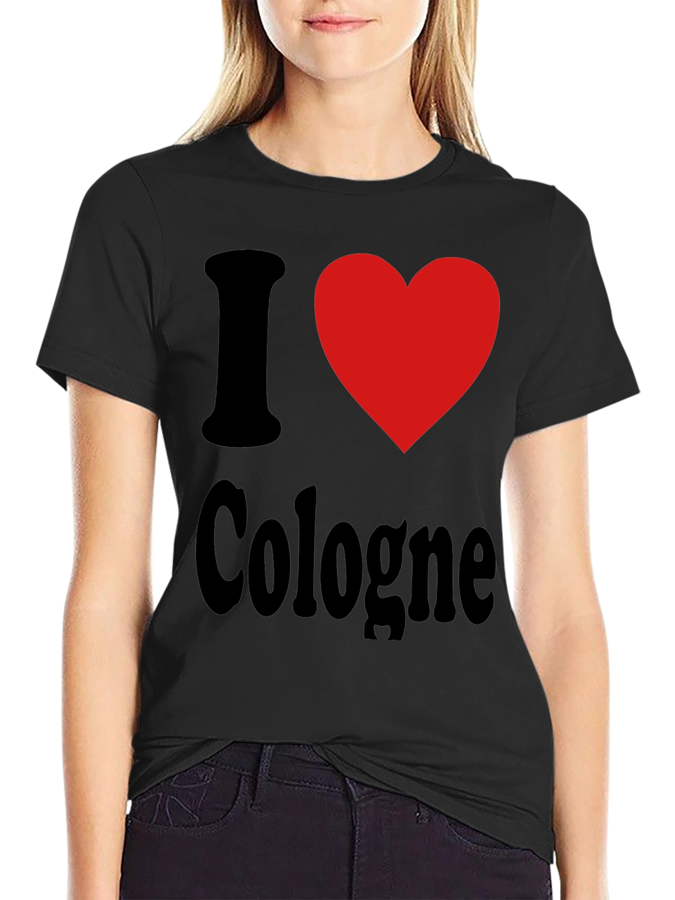 I Love Cologne Graphic Tee - Black