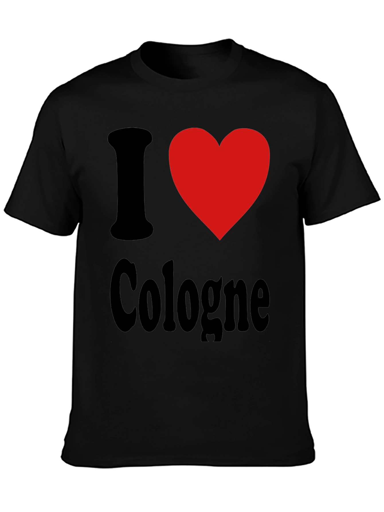 I Love Cologne Graphic Tee - Black