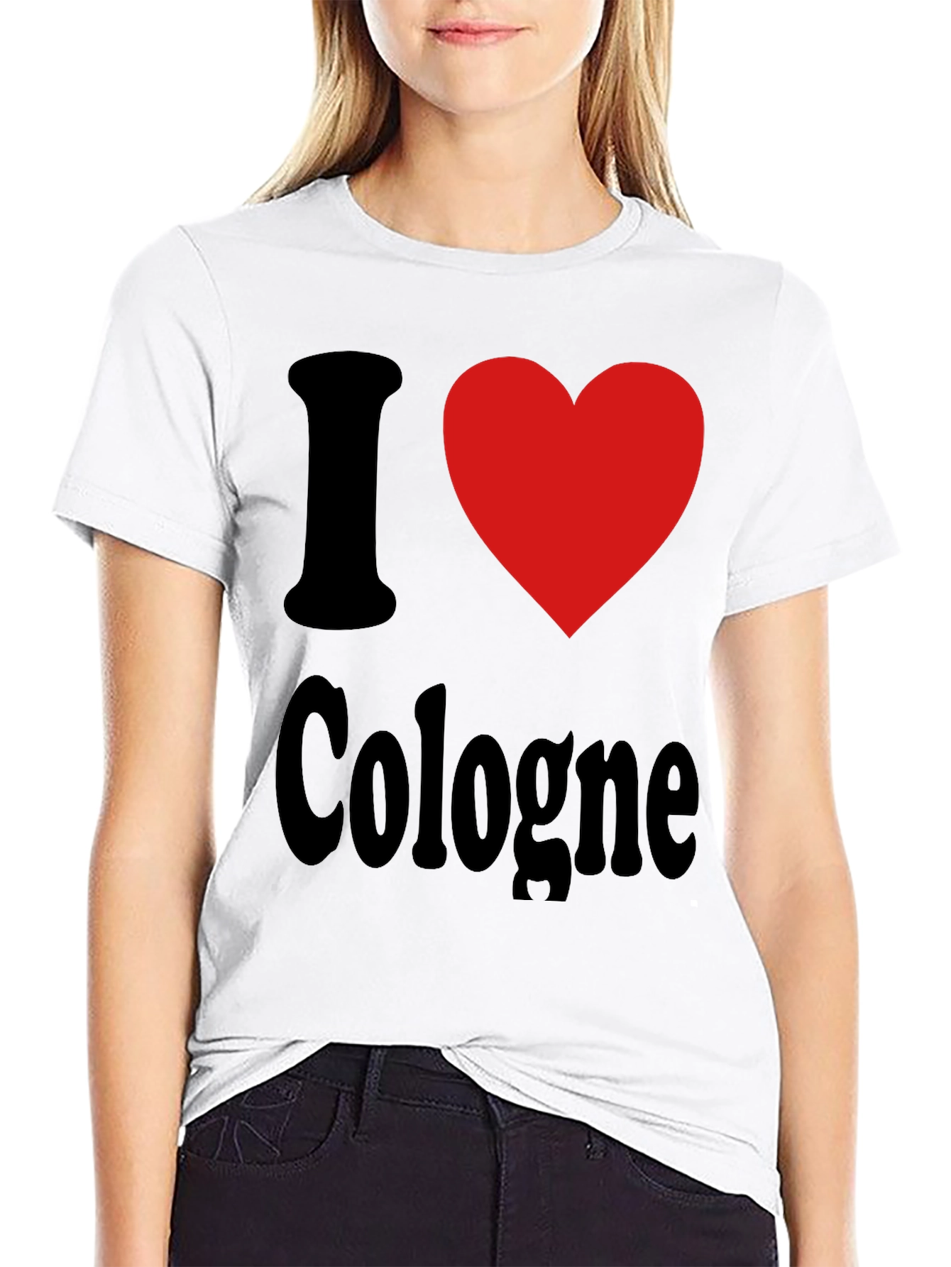 I Love Cologne Graphic Tee - Black