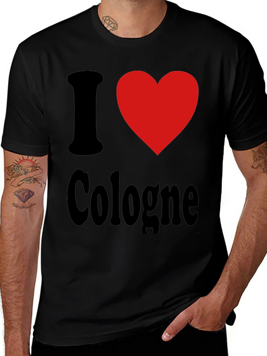 I Love Cologne Graphic Tee - Black