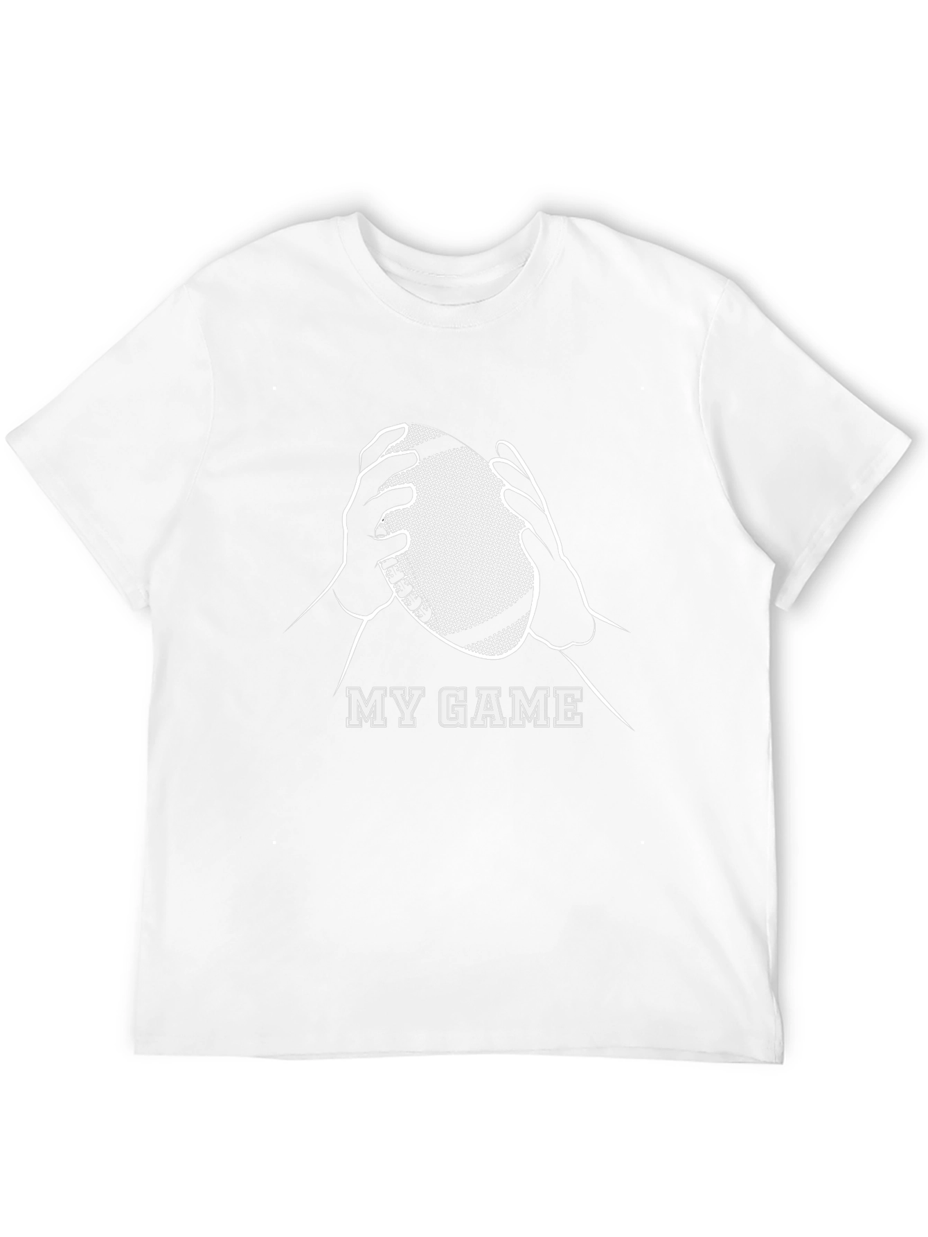 My Game Black Cotton Graphic Tee