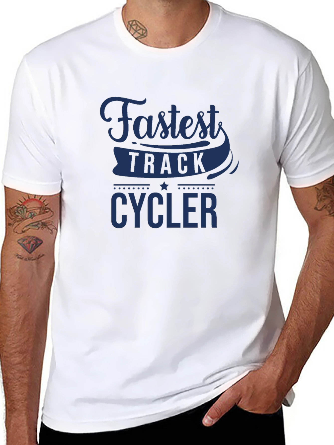 Fastest Track Cycler Graphic T-Shirt