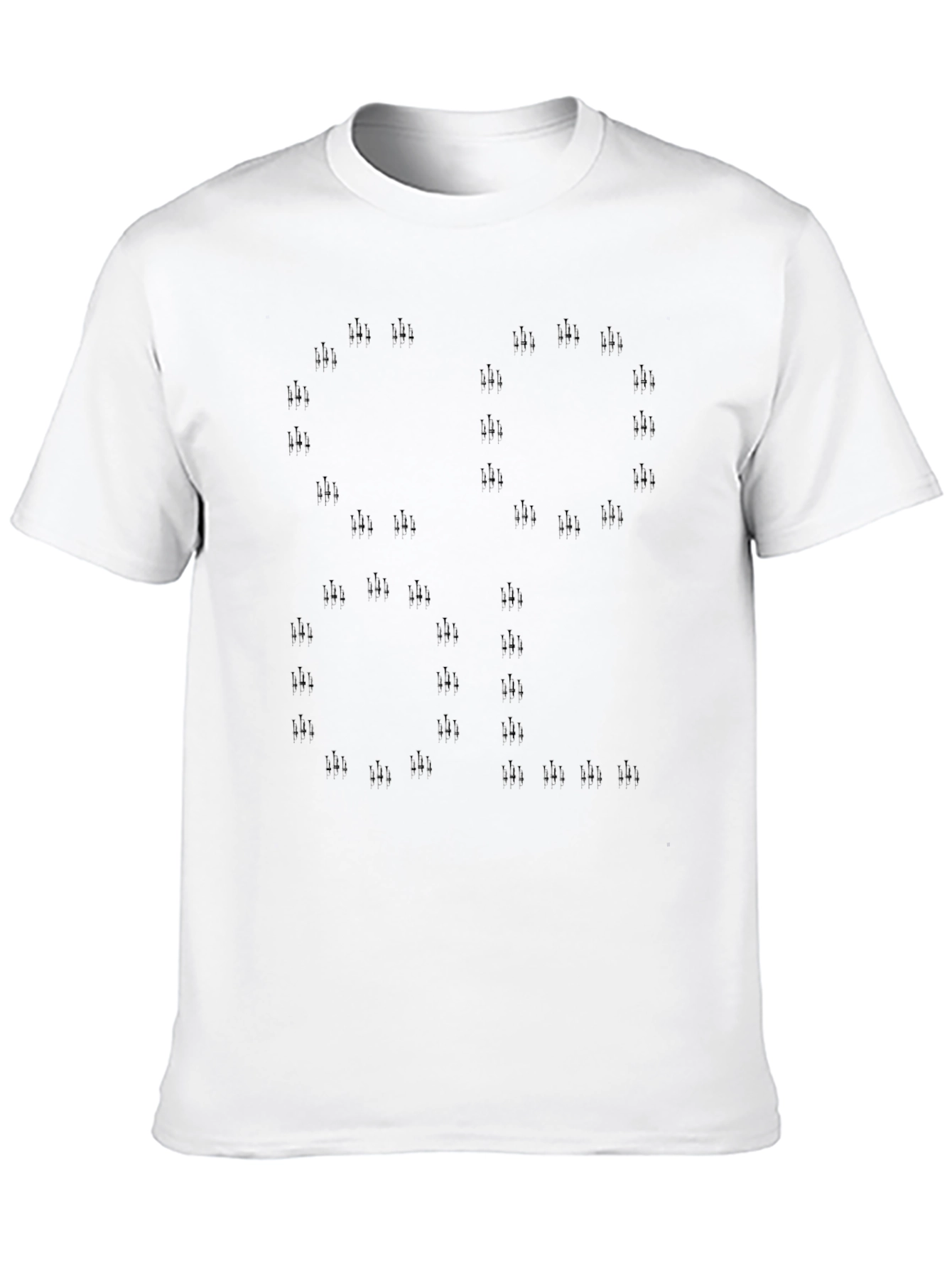 Skull Silhouette T-Shirt - Soft Cotton Tee