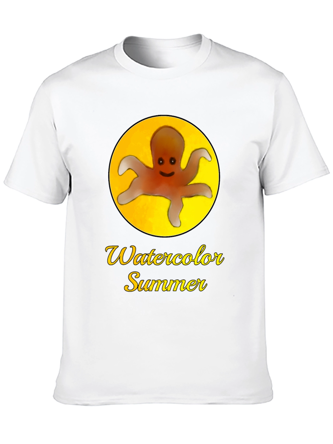 Watercolor Summer Octopus T-Shirt