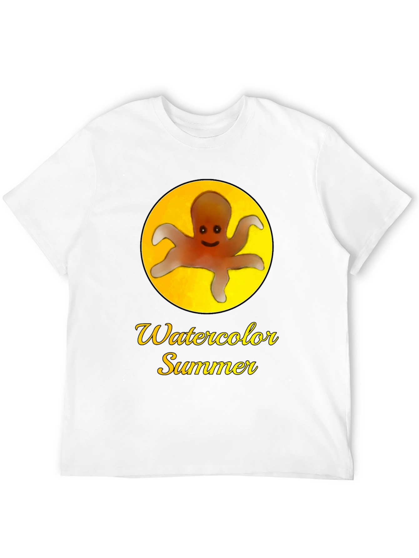 Watercolor Summer Octopus T-Shirt