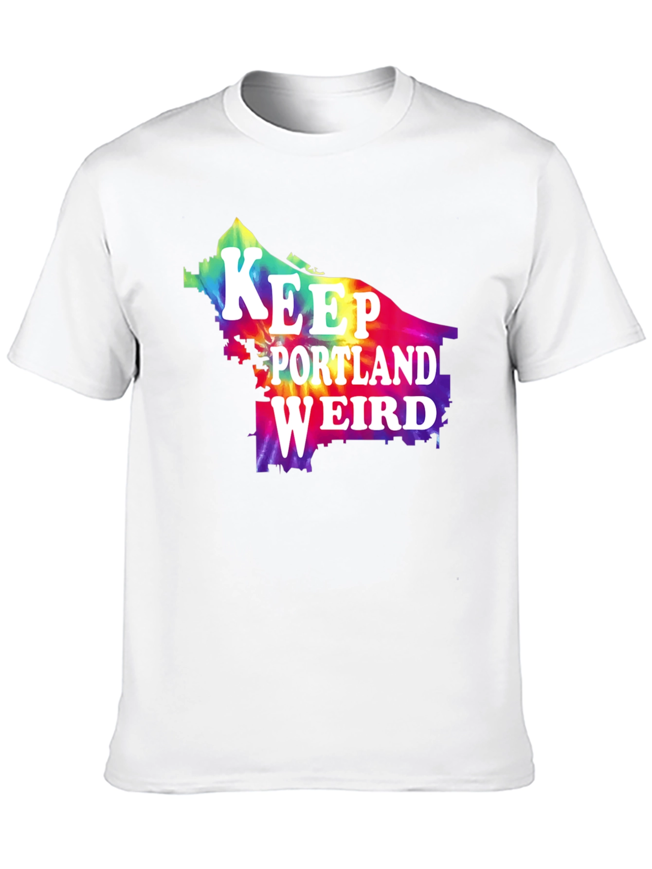 Keep Portland Weird Tie Dye Graphic Tee