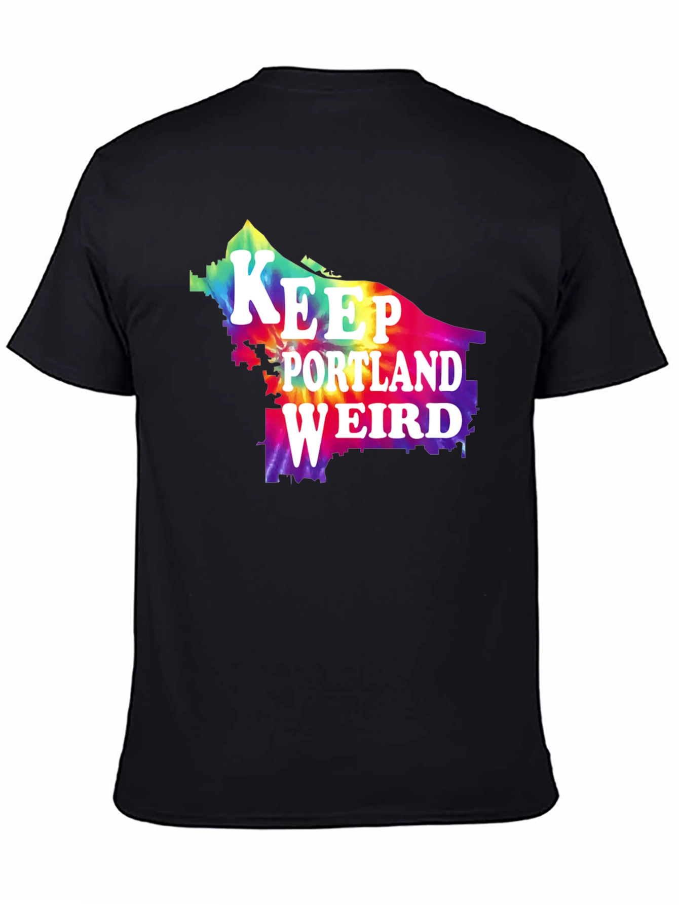 Keep Portland Weird Tie Dye Graphic Tee