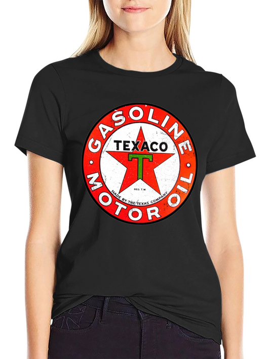 Vintage Texaco Gasoline Motor Oil Graphic T-Shirt
