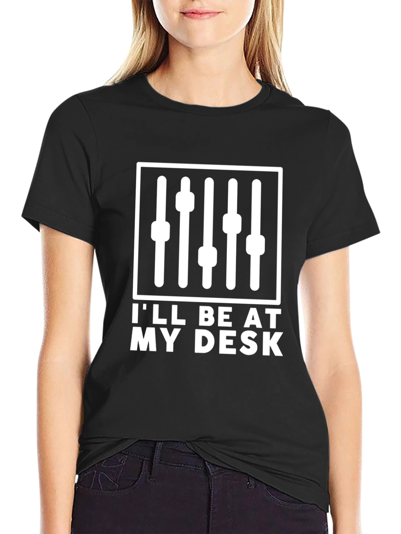 Ill Be At My Desk Audio Mixer T-Shirt