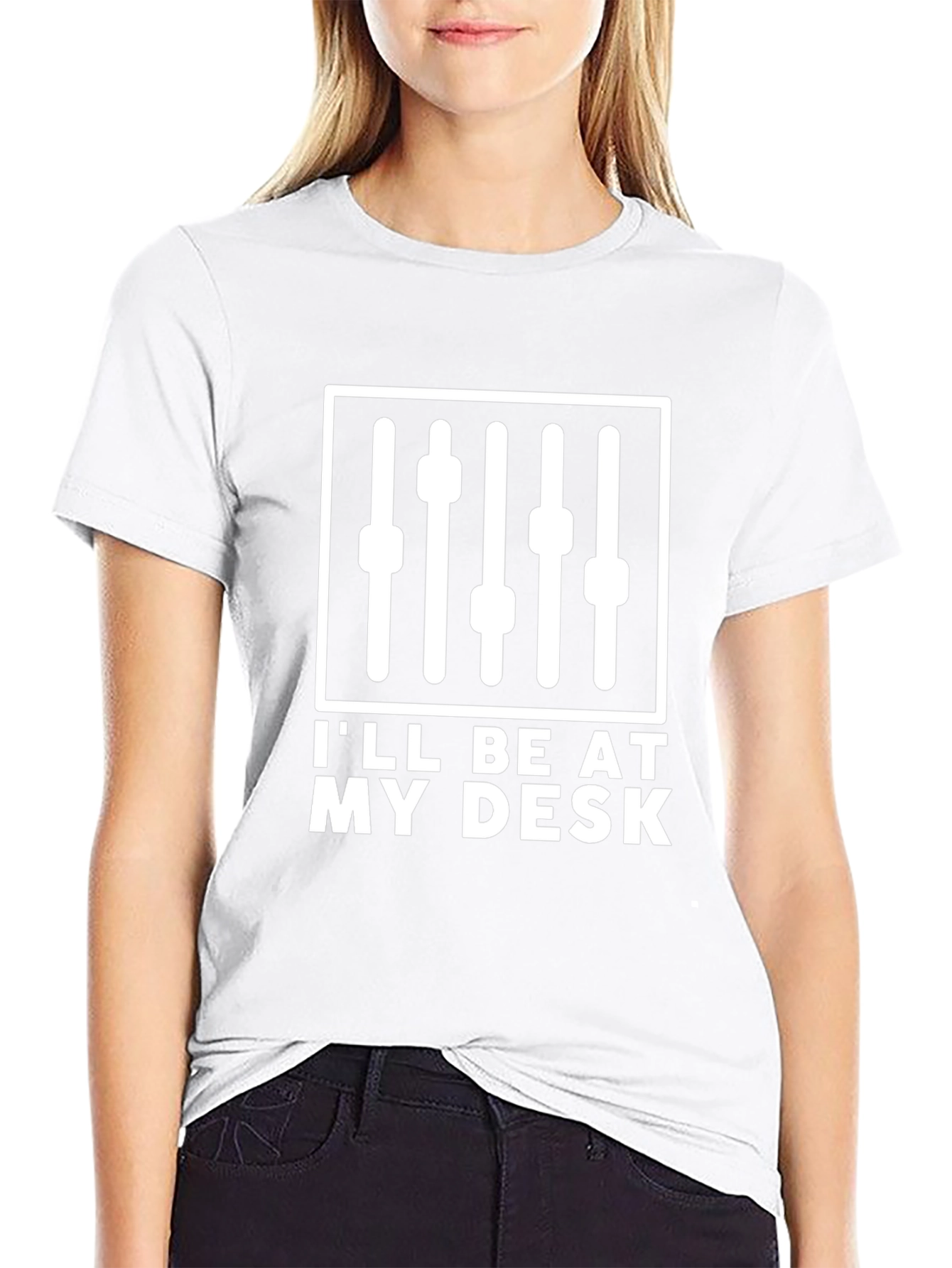 Ill Be At My Desk Audio Mixer T-Shirt