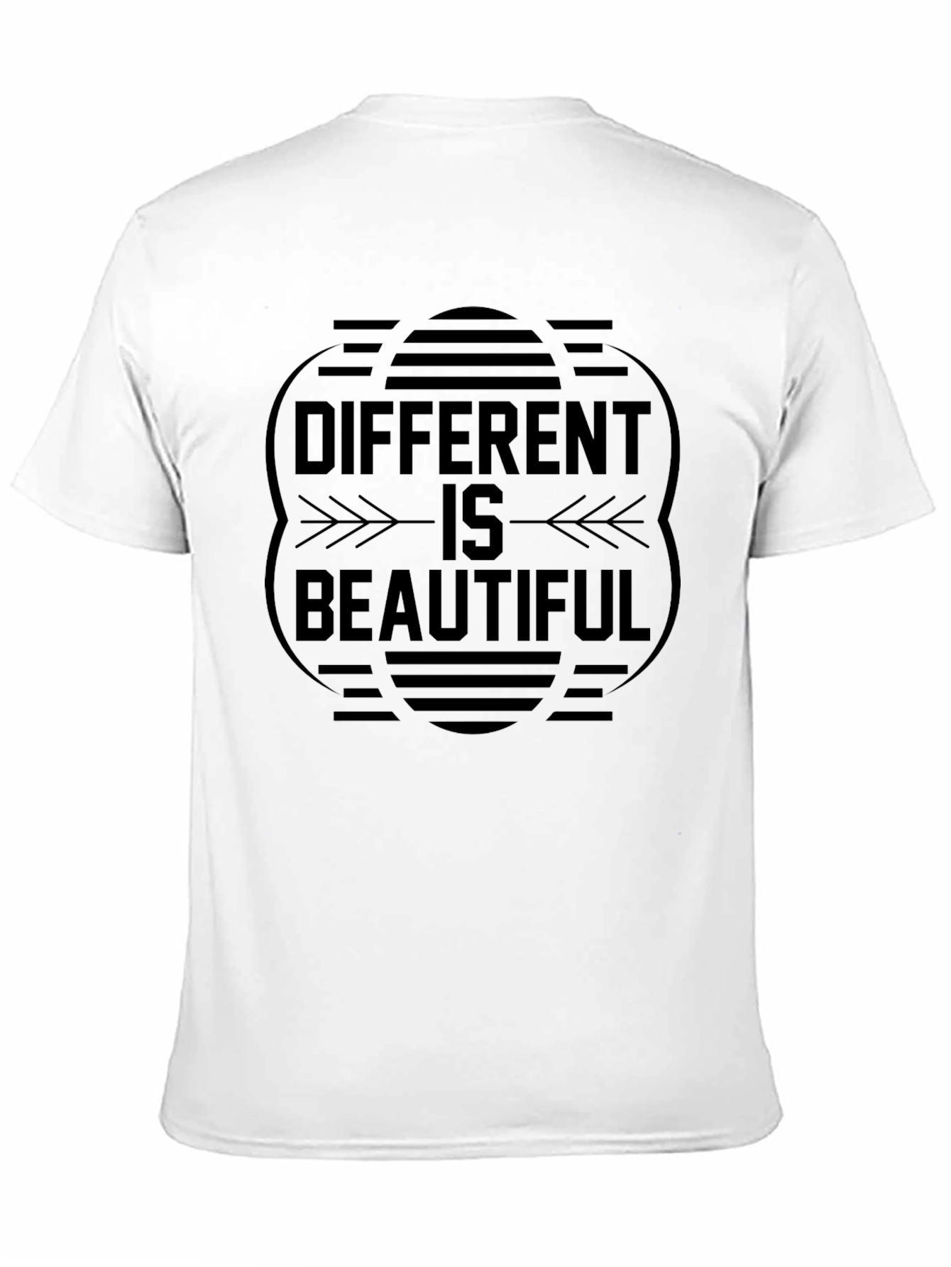 Different is Beautiful Black Graphic Tee