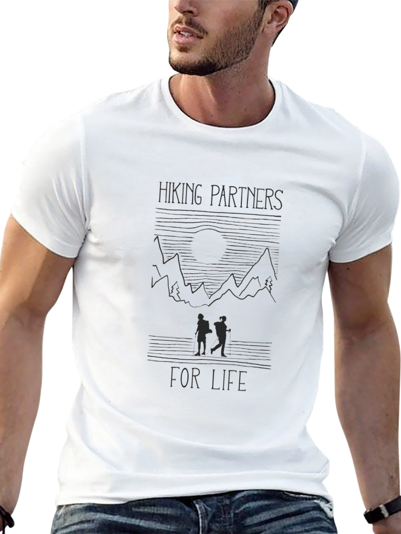 Hiking Partners For Life Graphic Tee