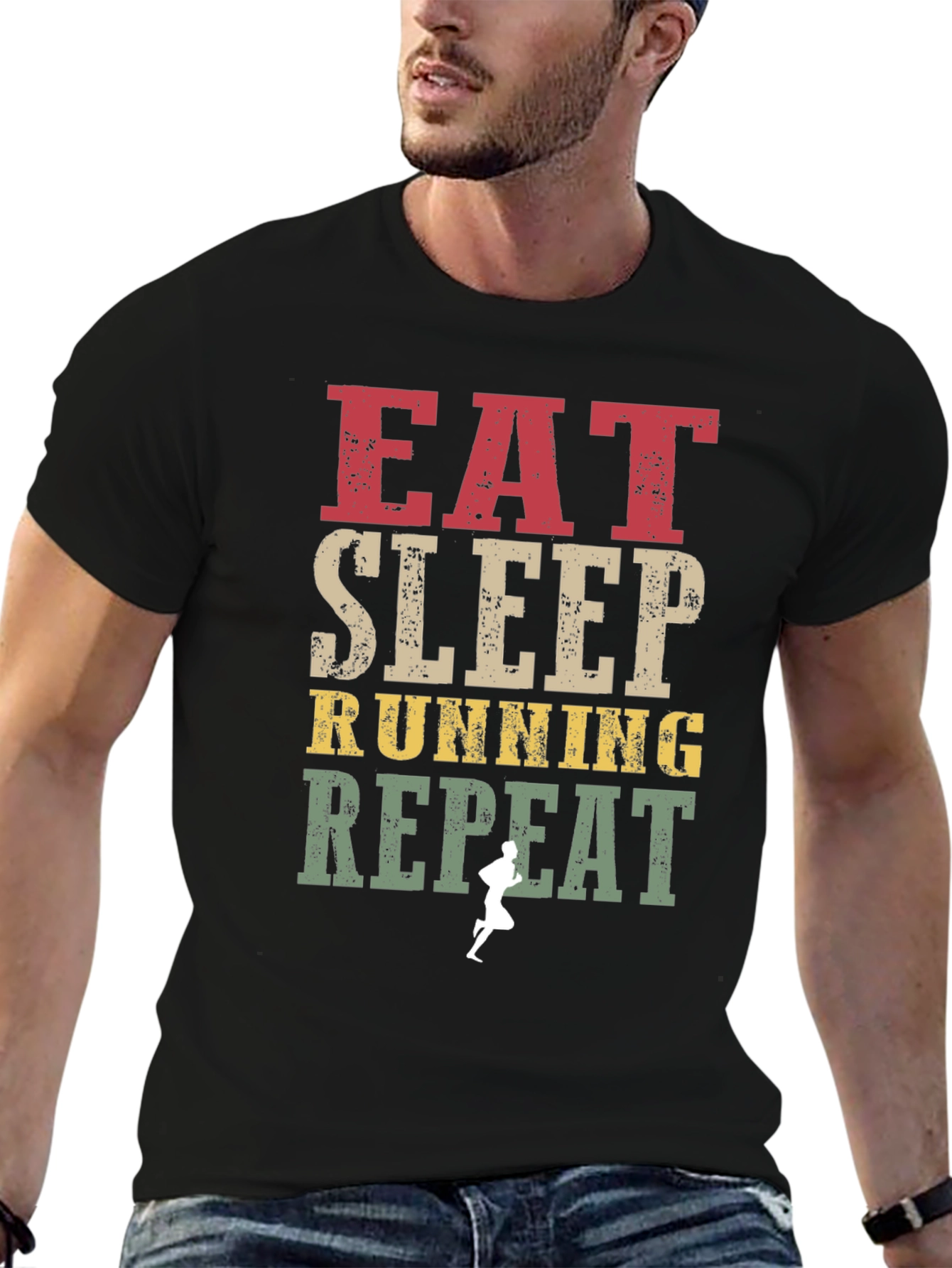 Eat Sleep Running Repeat T-Shirt | Unisex