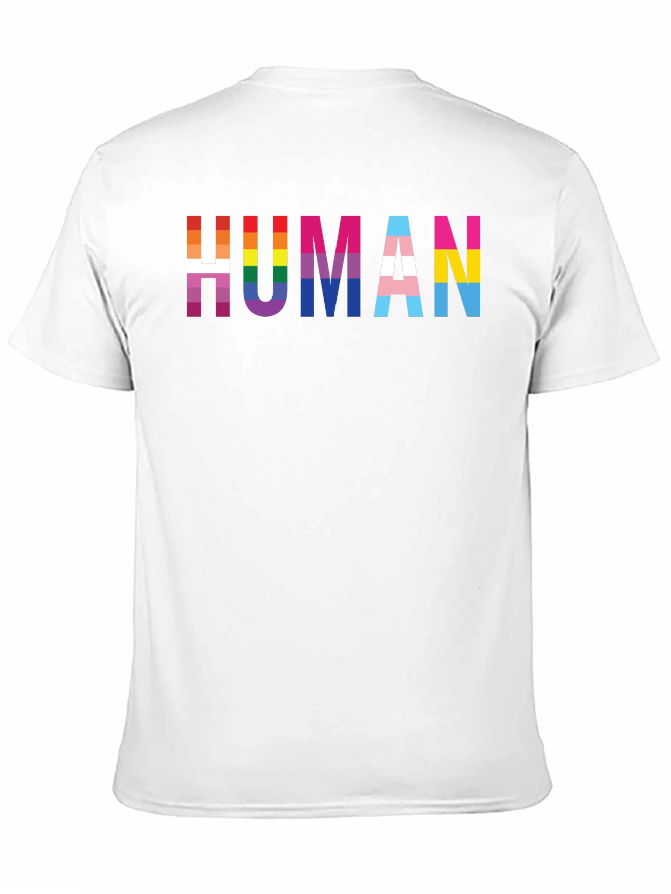 Pride Human T-Shirt - LGBTQ+ Rainbow Design