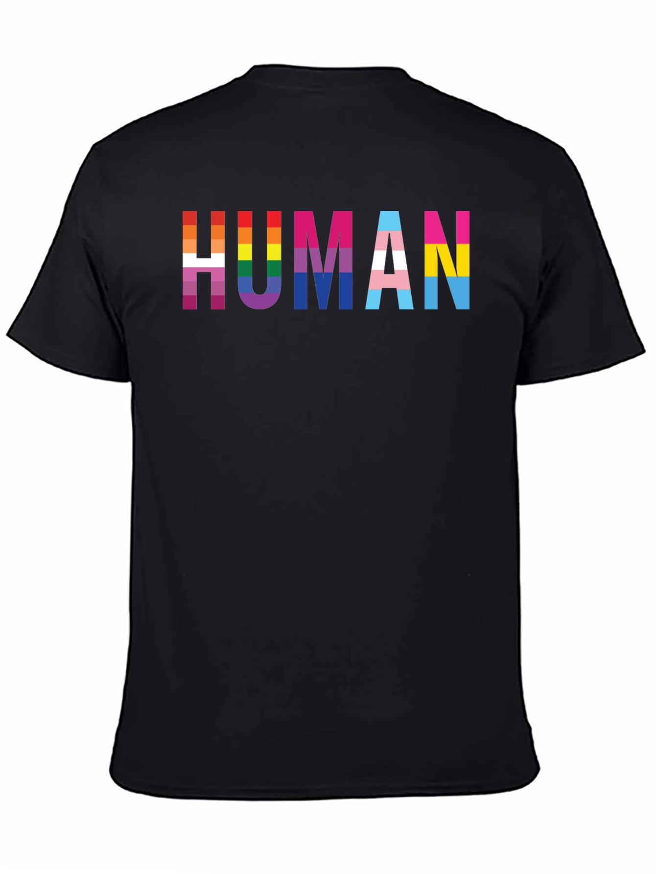 Pride Human T-Shirt - LGBTQ+ Rainbow Design