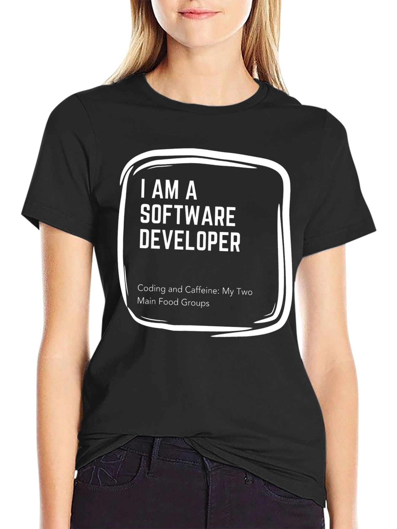 Software Developer Caffeine & Coding Tee