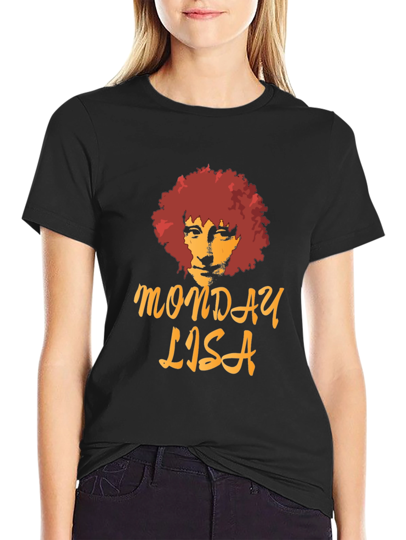 Monday Lisa Graphic T-Shirt - Black