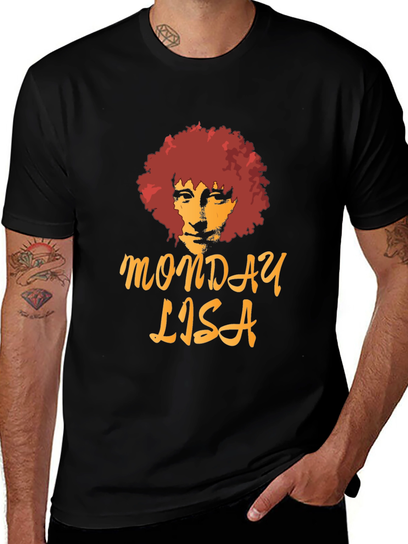 Monday Lisa Graphic T-Shirt - Black