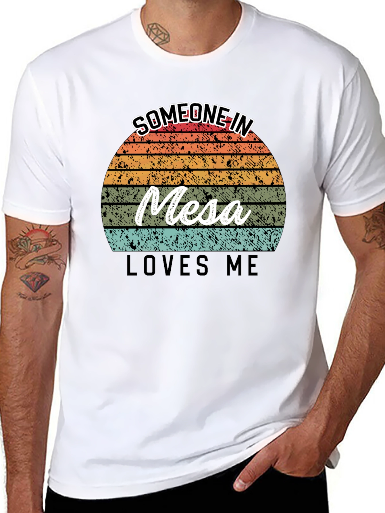 Someone in Mesa Loves Me Black T-Shirt