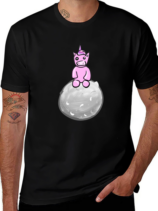Unicorn on the Moon Graphic Tee